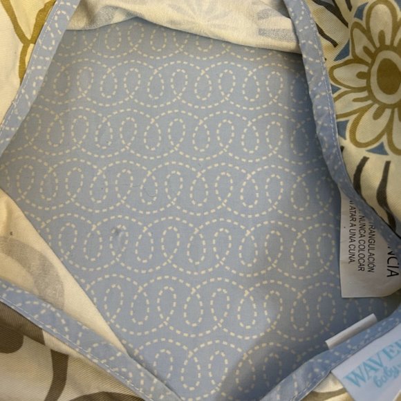 Trend Lab Baby Diaper Stacker Waverly Pattern Blue, Cream. Orange Floral - Picture 2 of 4